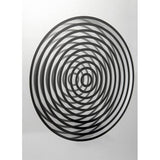Nextime klok 3028 op clock, 16x30.2 cm, wall, glass, silver