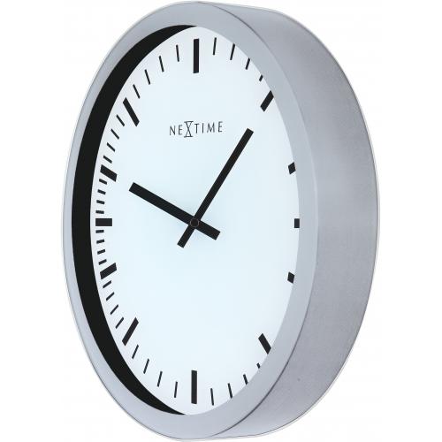 Nextime klok 3031 magic - stripe, 25x35.2 cm, wall, white