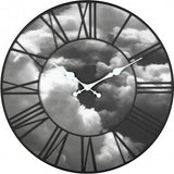 Nextime klok 3037 clouds, ø39 cm, wall, black