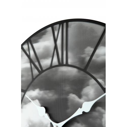 Nextime klok 3037 clouds, ø39 cm, wall, black