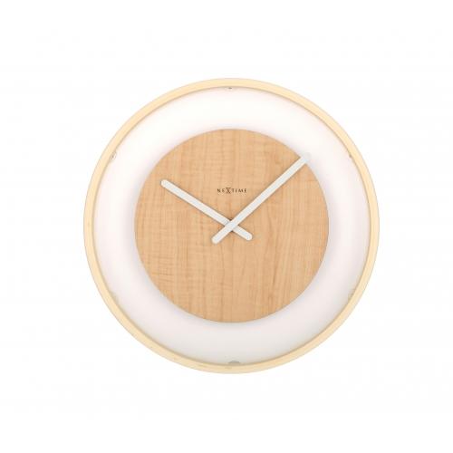 Nextime klok 3046 wood loop, ø30 cm, wall, wood