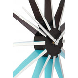 Nextime klok 3051bl nova, ø50 cm, wall, black blue