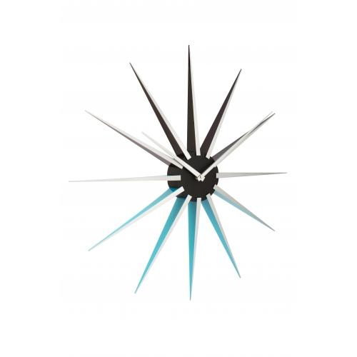 Nextime klok 3051bl nova, ø50 cm, wall, black blue