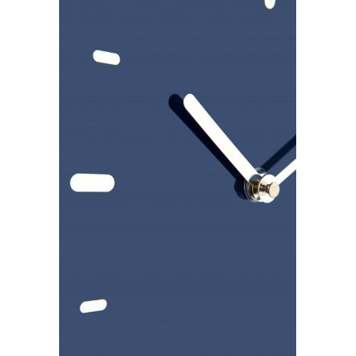 Nextime klok 3072bl thumbs up, 40.5x41.5 cm, wall, blue silver