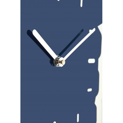 Nextime klok 3072bl thumbs up, 40.5x41.5 cm, wall, blue silver