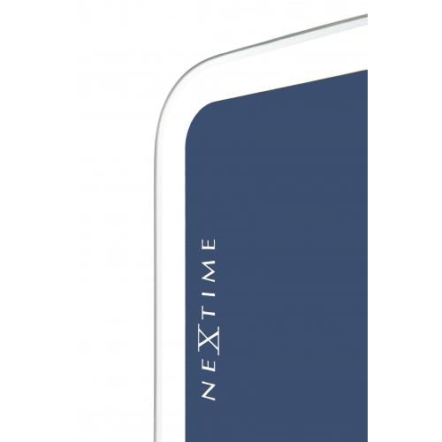 Nextime klok 3072bl thumbs up, 40.5x41.5 cm, wall, blue silver