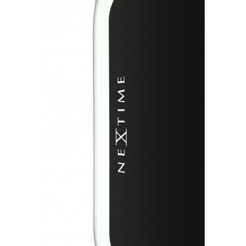 Nextime klok 3072zw thumbs up, 40.5x41.cm, wall, black silver