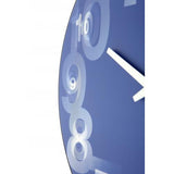 Nextime klok 3077bl 3d, ø39.5 cm, wall, blue white
