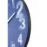 Nextime klok 3077bl 3d, ø39.5 cm, wall, blue white