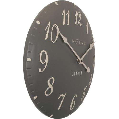 Nextime klok 3084gs london arabic, ø34.5cm, wall, gray white
