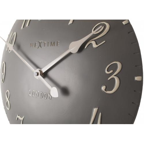 Nextime klok 3084gs london arabic, ø34.5cm, wall, gray white