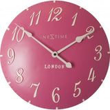 Nextime klok 3084rz london arabic, ø34.5 cm, wall, pink white