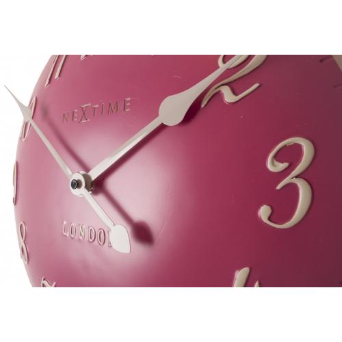 Nextime klok 3084rz london arabic, ø34.5 cm, wall, pink white