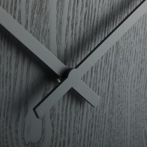 Nextime klok 3096gs wood wood medium, ø35.5 cm, wall, gray