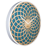 Nextime klok 3149tq sun large, ø50 cm, wall, turqoise