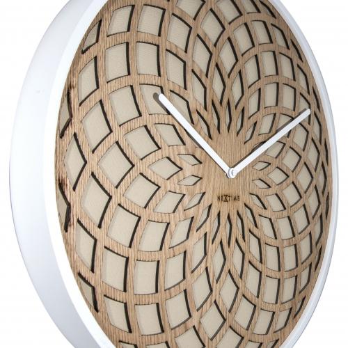 Nextime klok 3150be sun small, ø35 cm, wall, beige
