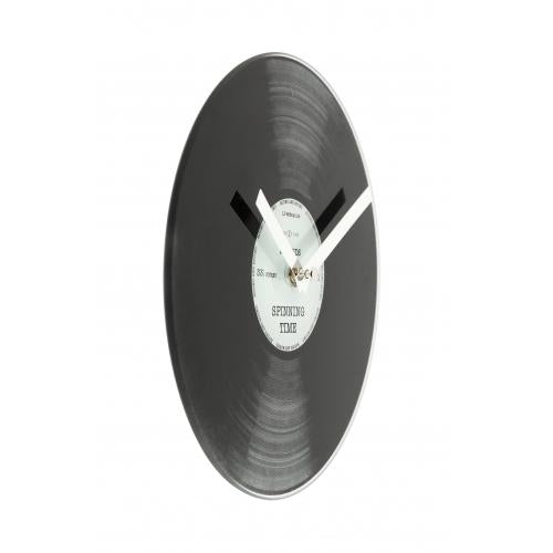 Nextime klok 5163 little spinning time, ø20 cm, wall, black