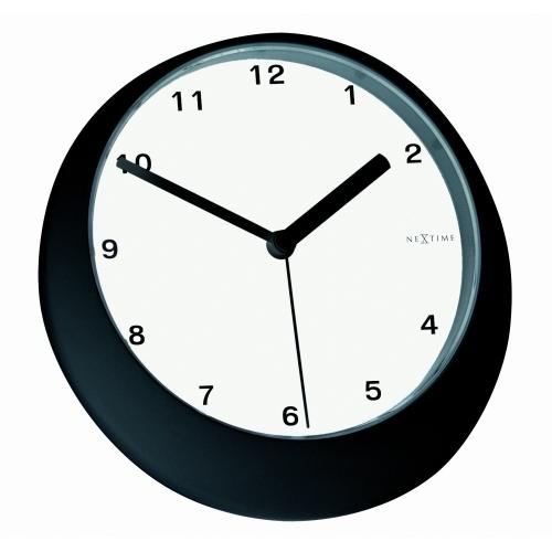 Nextime klok 5174zw balance, ø18.5 cm, wall, black