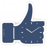 Nextime klok 5185bl mini thumbs up, 20.5x21, wall, blue silver