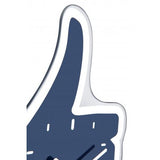 Nextime klok 5185bl mini thumbs up, 20.5x21, wall, blue silver