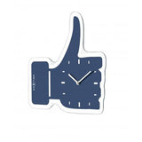 Nextime klok 5185bl mini thumbs up, 20.5x21, wall, blue silver