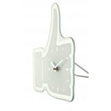 Nextime klok 5185wi mini thumbs up, 20.5x21 cm, wall, white silver