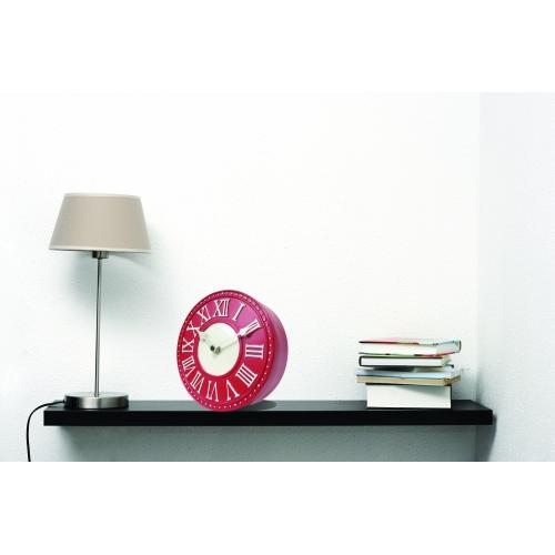 Nextime klok 5187ro london table, ø16 cm, wall, red white