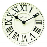Nextime klok 5187wi london table, ø16 cm, wall, white black+b32