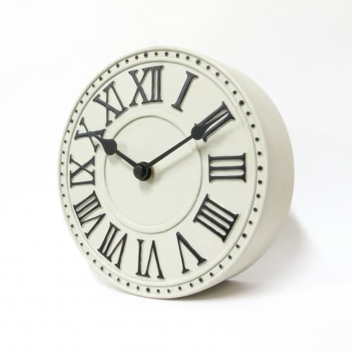 Nextime klok 5187wi london table, ø16 cm, wall, white black+b32