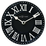 Nextime klok 5187zw london table, ø16 cm, wall, black white