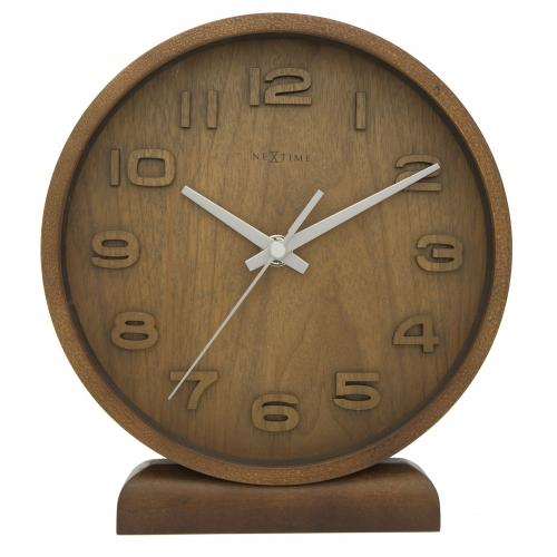 Nextime klok 5192gs wood wood small, 22x20 cm, wall, wood, gray