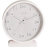 Nextime klok 5192wi wood wood small 22x20 cm, wall, white