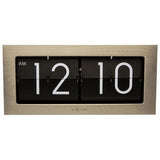 Nextime klok 5198zi big flip, 16,7x36 cm, flip-over, silver