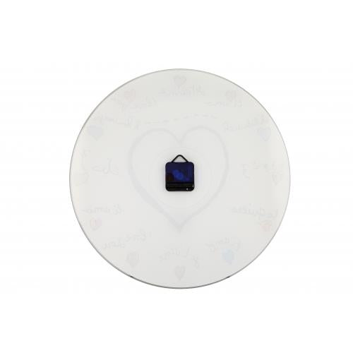 Nextime klok 8030 loving you, ø43 cm, wall, white multi-color