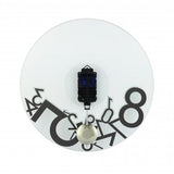 Nextime klok 8115 dropped, ø43 cm, wall, silver