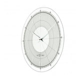 Nextime klok 8125 fancy round, ø43 cm, wall, white silver