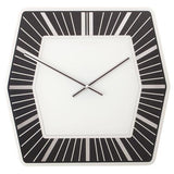 Nextime klok 8128zw hexagon, 43x43 cm, wall, white
