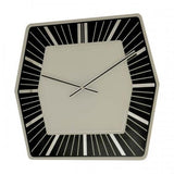 Nextime klok 8128zw hexagon, 43x43 cm, wall, white