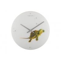 Nextime klok 8137 turtle, ø43 cm, wall, white green