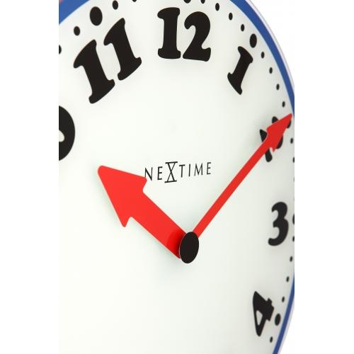 Nextime klok 8151 boy, ø43 cm, wall, white blue black red
