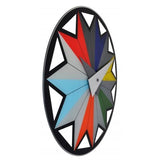 Nextime klok 8163 circus, ø43 cm, wall, black multi-color