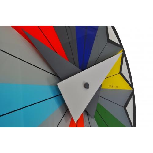 Nextime klok 8163 circus, ø43 cm, wall, black multi-color