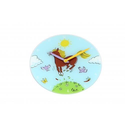 Nextime klok 8812 jump for joy, ø30 cm, wall, blue multi-color