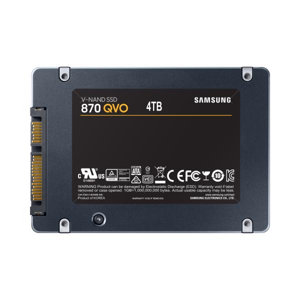Samsung mz-77q4t0bw 870 qvo ssd, 4000 gb, 2.5 , sata3 6 gbit s, v-nand mlc, 560 mb s, 98000 iops