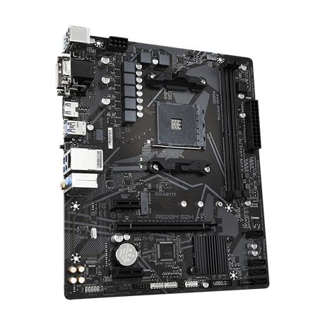 Gigabyte a520m s2h, matx, amd,am4, a520, ryzen 3 3rd gen, 64gb, 2x dimm ddr4, 5000 mhz, usb3.1, m.2