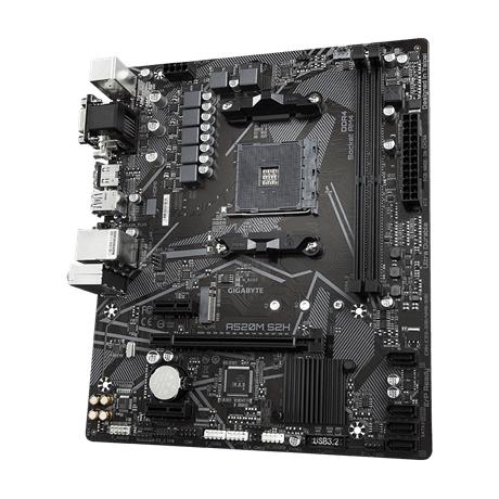 Gigabyte a520m s2h, matx, amd,am4, a520, ryzen 3 3rd gen, 64gb, 2x dimm ddr4, 5000 mhz, usb3.1, m.2