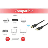 Equip 119253 display port cable, displayport 1.4, 8k 60hz and 4k 120hz, hdr, 3m, black