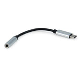 Equip 133474 usb-c to 3.5mm audio dac adapter, usb-c, 3.5 mm, male female, 0.15 m, black, silver