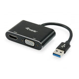 Equip 133386 usb to hdmi vga adapter, usb 3.2 gen 1 type-a, hdmi output, 1920 x 1080 pixels