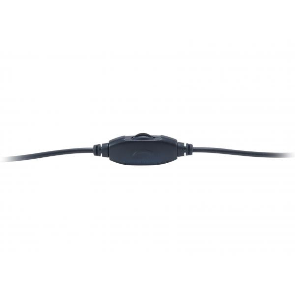 Equip 245302 chat headset, 3.5mm, head-band, calls music, binaural, rotary, black